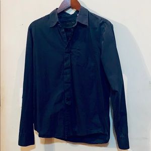 Guess Men’s Casual Black Button Down Size M